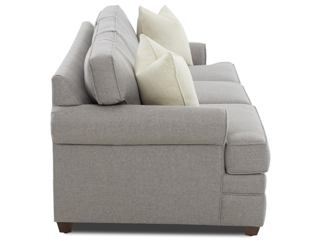 Klaussner Living Your Way Casual Rolled Arm Sofa Sleeper with Air Coil